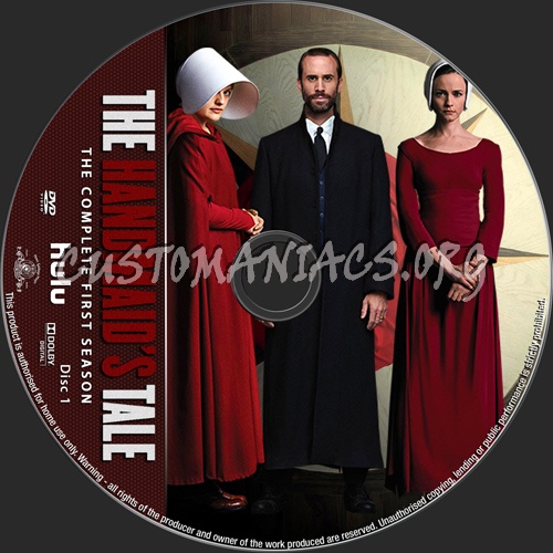 The Handmaid's Tale Season 1 dvd label