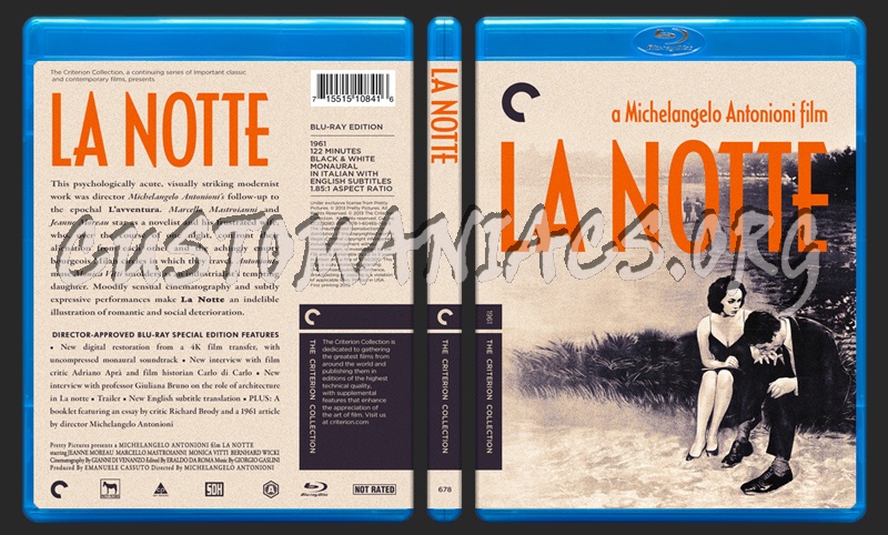 678 - La Notte blu-ray cover