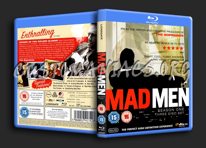 Mad Men Season 1 blu-ray cover