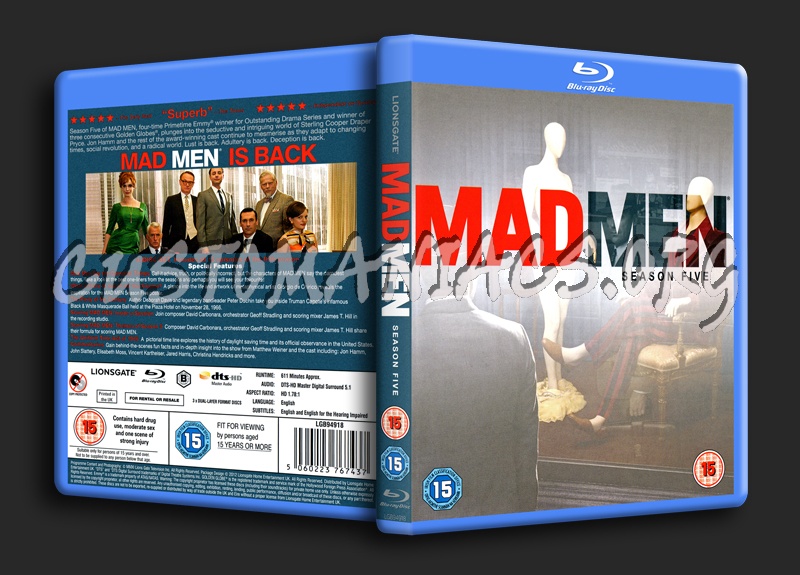 Mad Men Season 5 blu-ray cover