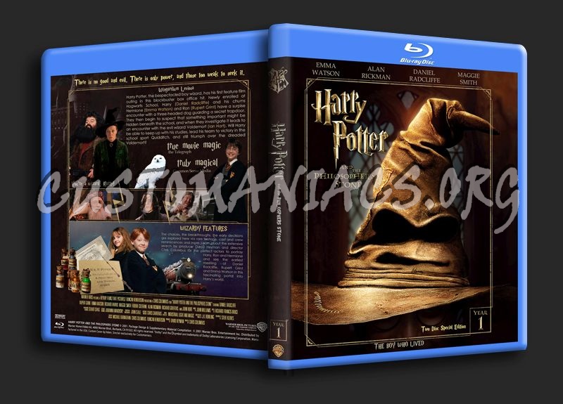 Harry Potter and the Philosophers Stone blu-ray cover