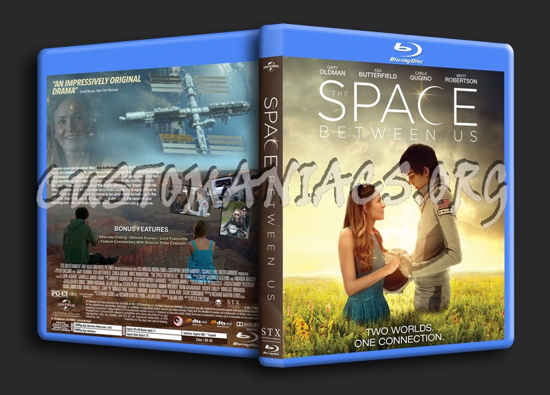 The Space Between Us dvd cover