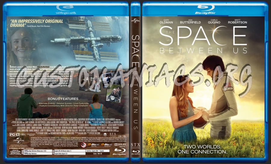 The Space Between Us dvd cover