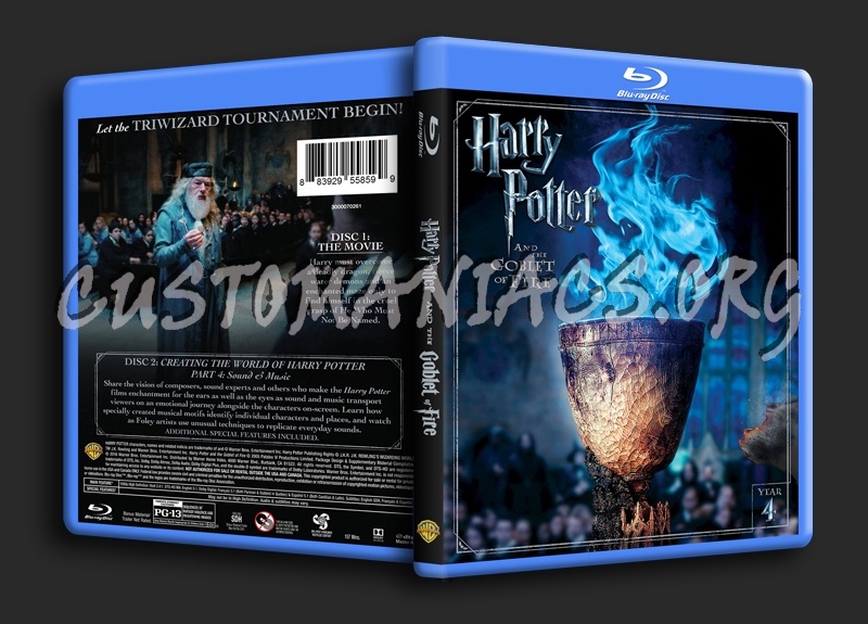 Harry Potter and the Goblet of Fire blu-ray cover