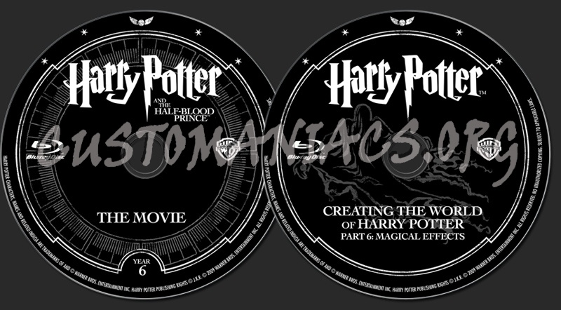 Harry Potter and the Half-blood Prince blu-ray label