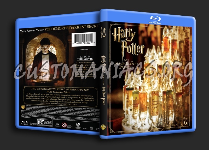 Harry Potter and the Half-blood Prince blu-ray cover