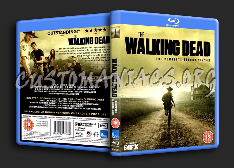 The Walking Dead Season 2 blu-ray cover