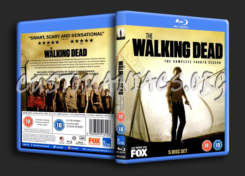The Walking Dead Season 4 blu-ray cover