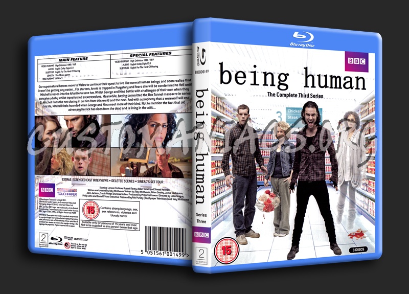 Being Human Series 3 blu-ray cover