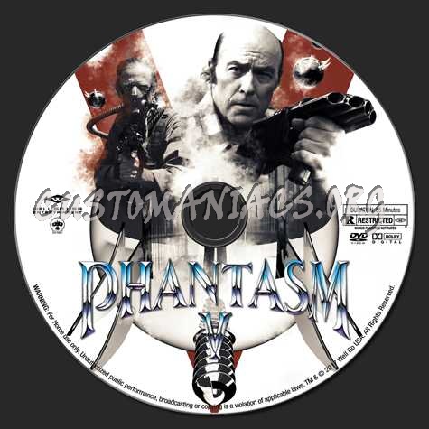 Phantasm Remastered V dvd label