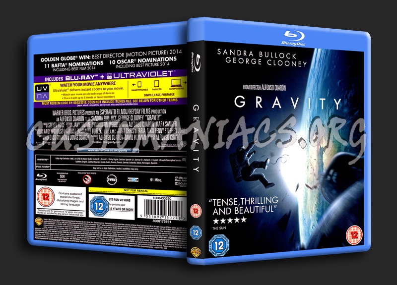 Gravity blu-ray cover