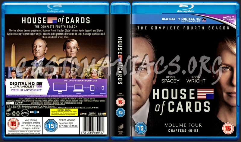 House of Cards Season 4 blu-ray cover