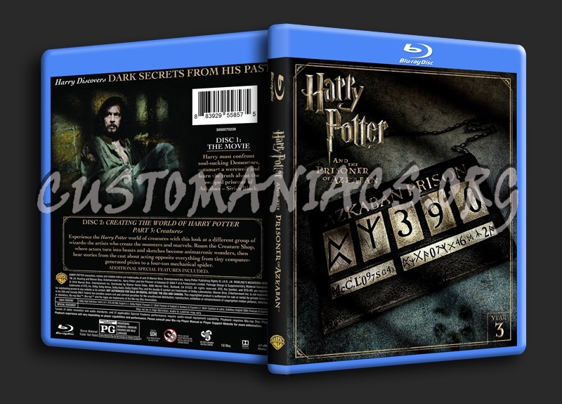 Harry Potter and the Prisoner of Azkaban blu-ray cover