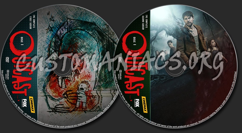 Outcast Seasons 1-2 dvd label
