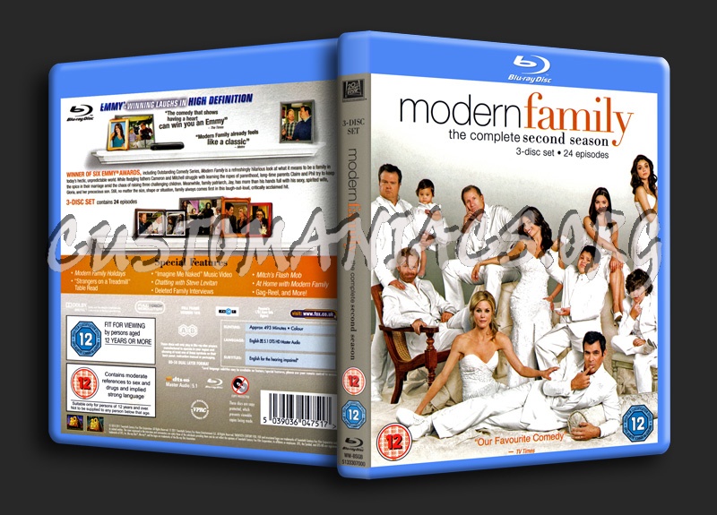 Modern Family Season 2 blu-ray cover