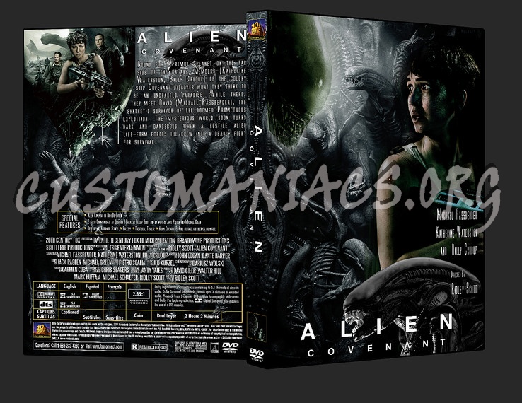 Alien: Covenant dvd cover