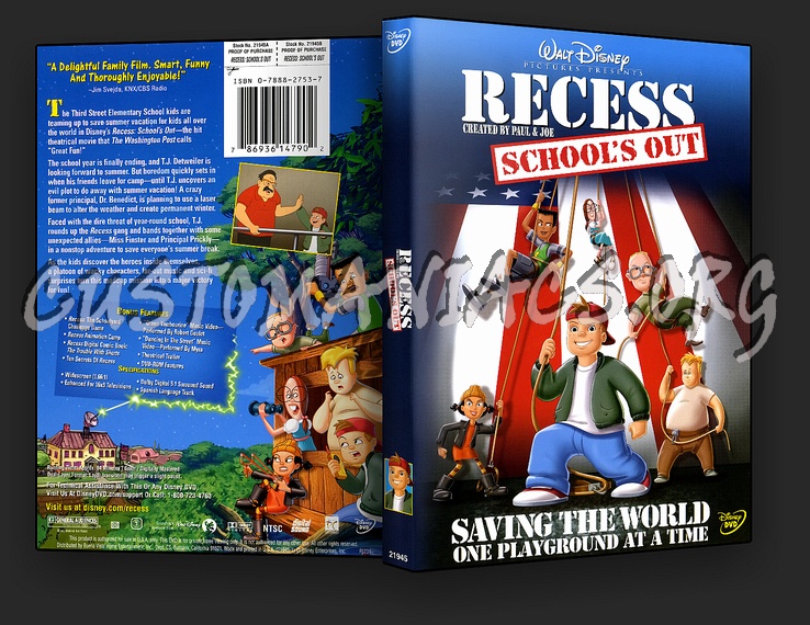 Recess: School's Out dvd cover