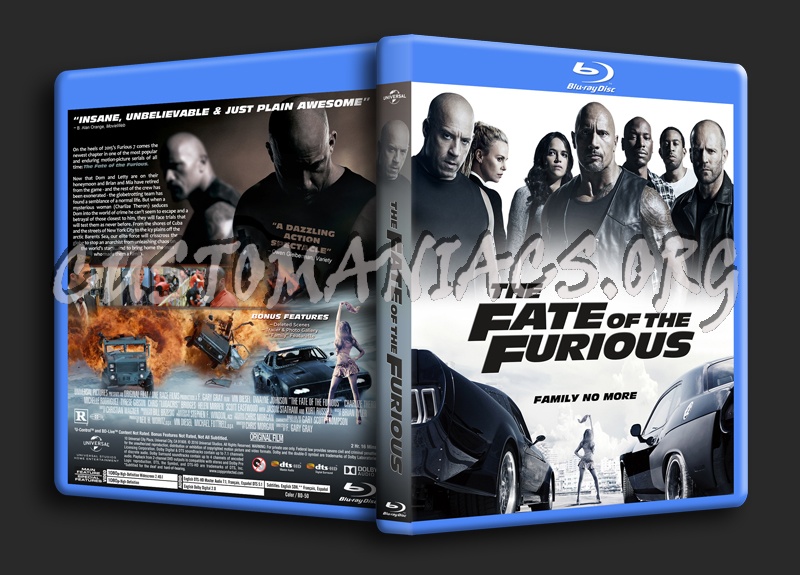 The Fate Of The Furious dvd cover