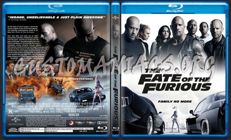 The Fate Of The Furious dvd cover