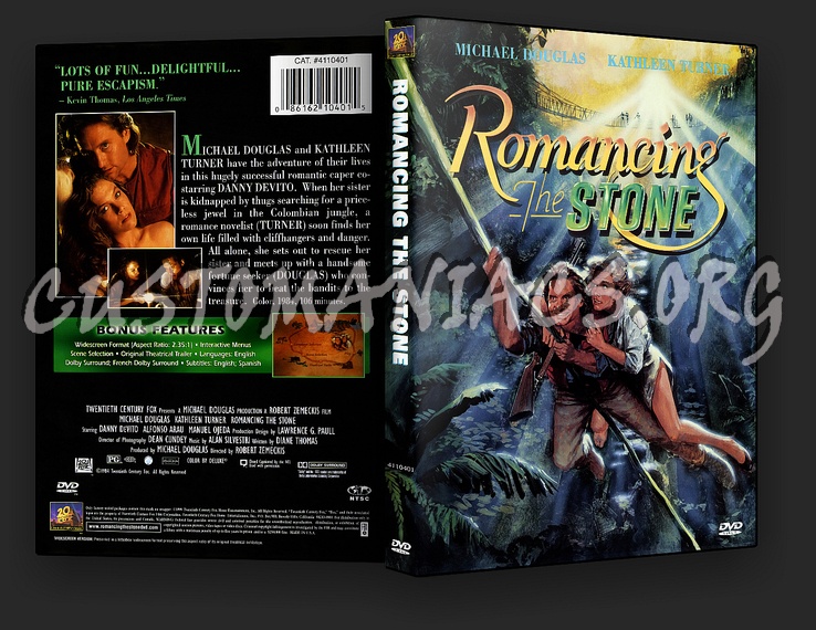 Romancing the Stone dvd cover
