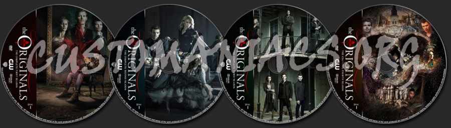 The Originals Seasons 1-4 dvd label