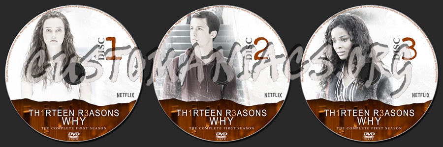 13 Reasons Why Season 1 dvd label