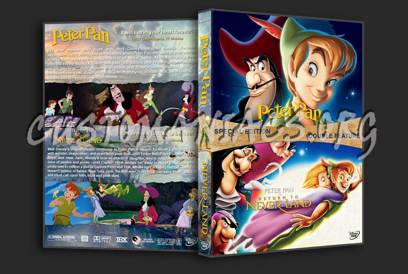 Peter Pan Double Feature dvd cover