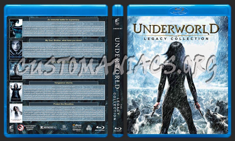 Underworld: The Legacy Collection blu-ray cover