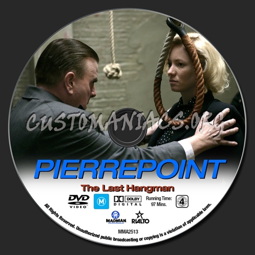 Pierrepoint - The Last Hangman dvd label
