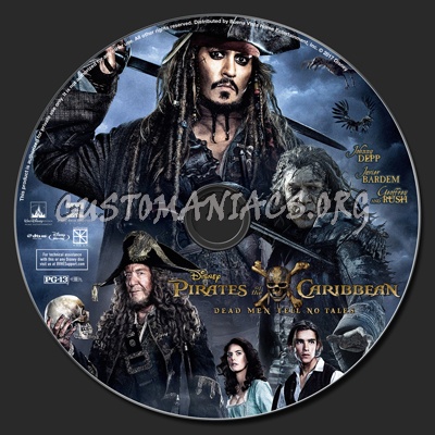 Pirates Of The Caribbean: Dead Men Tell No Tales blu-ray label