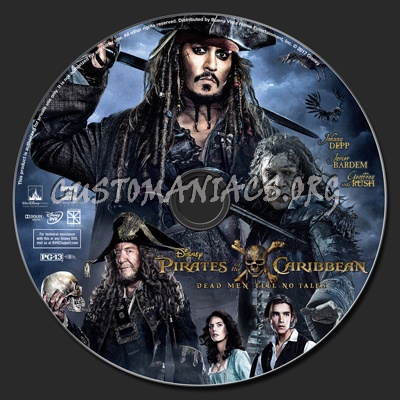 Pirates Of The Caribbean: Dead Men Tell No Tales dvd label