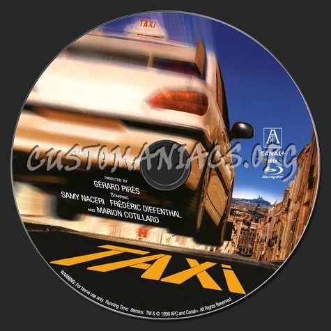 Taxi (1998) blu-ray label