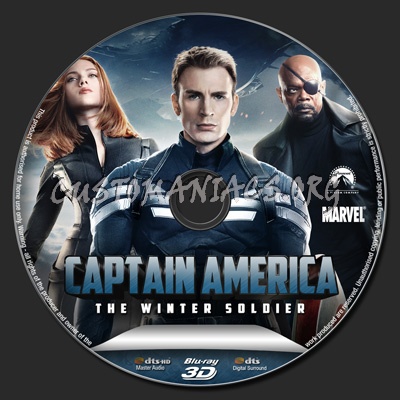 Captain America The Winter Soldier blu-ray label