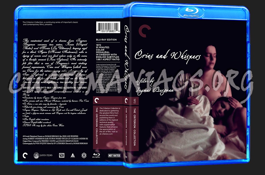 101 - Cries and Whispers blu-ray cover