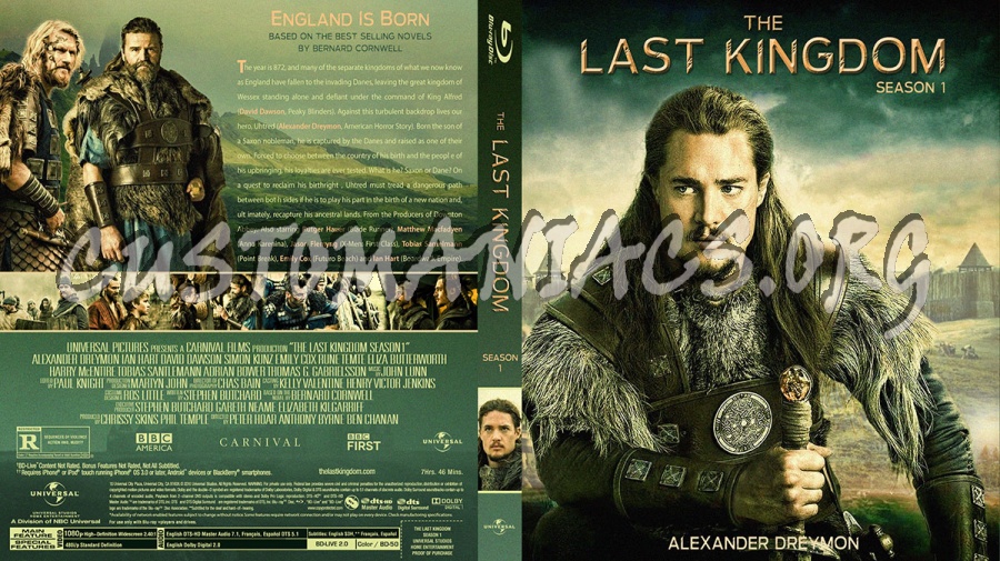 The Last Kingdom Season 1 blu-ray cover