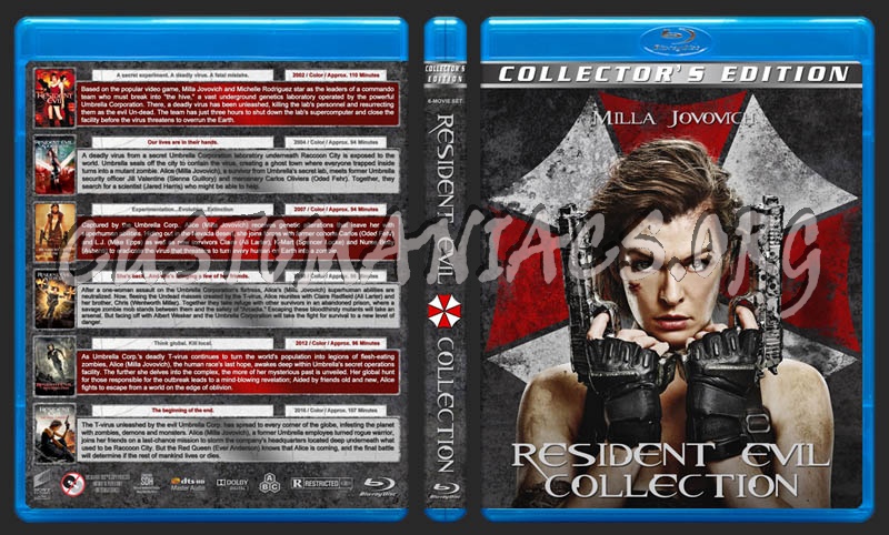 Resident Evil Collection blu-ray cover