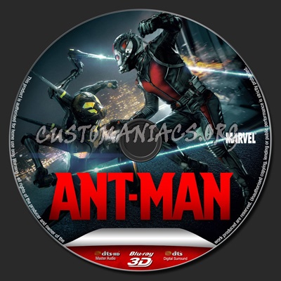 Ant-Man blu-ray label