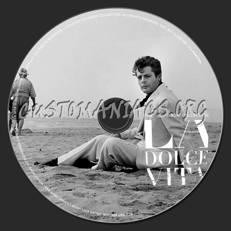733 - La Dolce Vita dvd label
