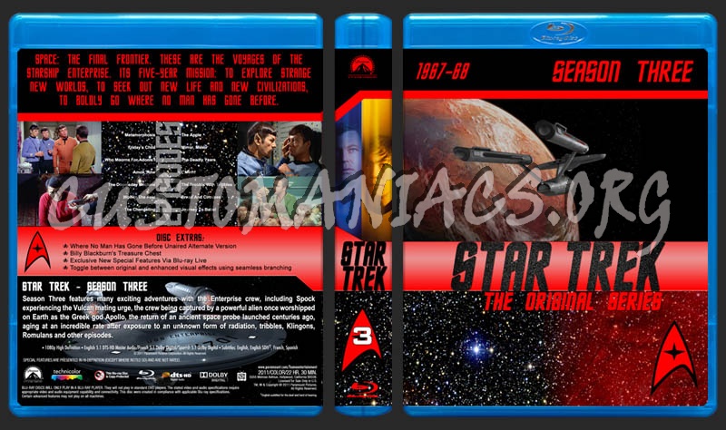 Star Trek: The Original Series - Season 3 dvd cover