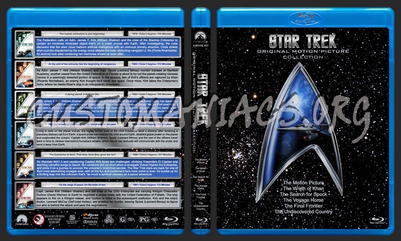 Star Trek: Original Motion Picture Collection blu-ray cover