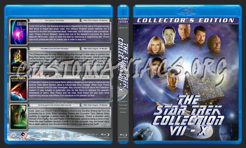 Star Trek: The Next Generation Motion Picture Collection blu-ray cover