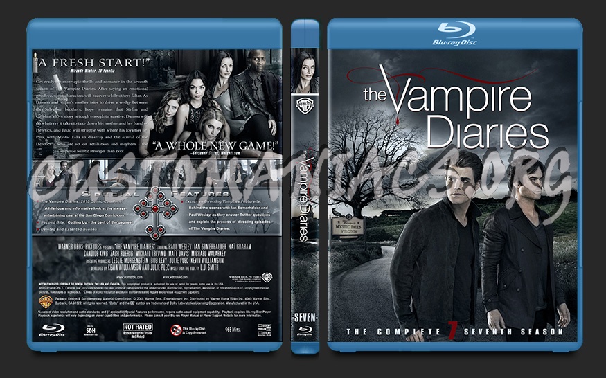 The Vampire Diaries Season 7 blu-ray cover