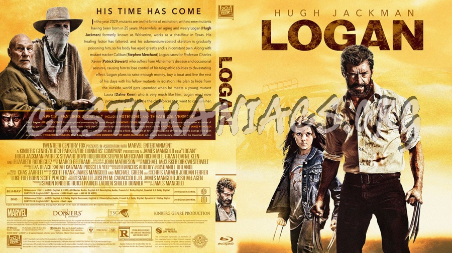 Logan blu-ray cover