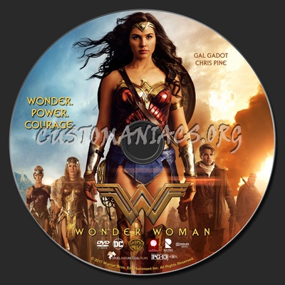 Wonder Woman (2017) dvd label