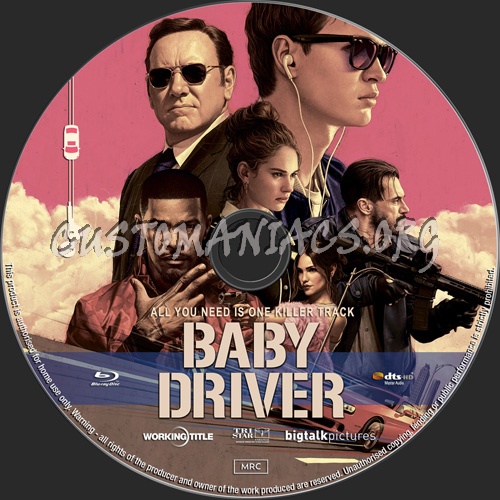Baby Driver blu-ray label