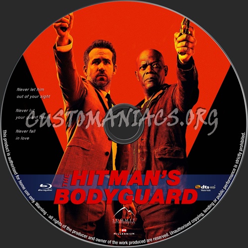 The Hitman's Bodyguard blu-ray label