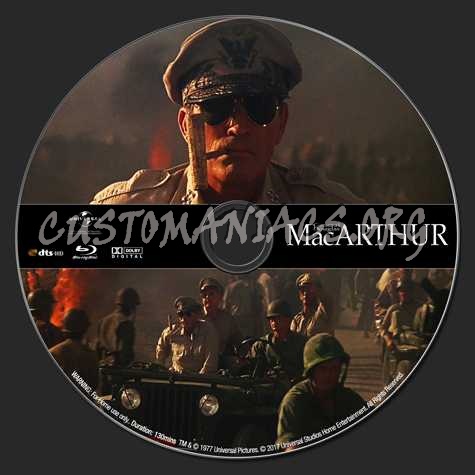 MacArthur blu-ray label