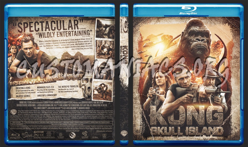 Kong: Skull Island blu-ray cover