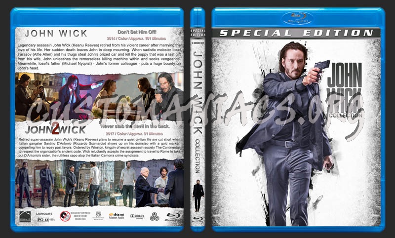 John Wick Collection blu-ray cover