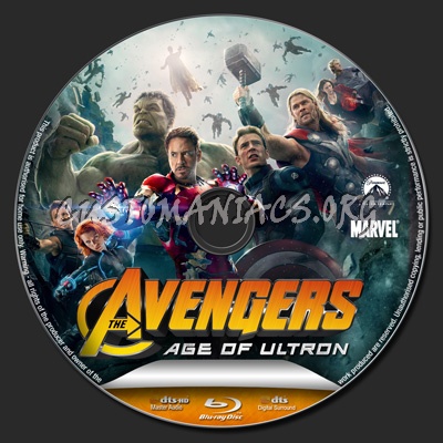 Avengers: Age of Ultron blu-ray label